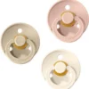 Sucettes BIBS | Ensemble De Sucettes 3 Pièces | BLUSH + SABLE + BLANC IVOIRE | T1 | Taille 1| Trayon | Sucette | Sucette | Nourrisson | Nouveau Née | âge 0-6 Mois|