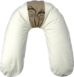 Housse De Coussin D'allaitement Form-Fix - Housse Pour Form Fix XL - 100% Coton - Ecru - Marron