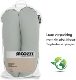 Oreiller De Grossesse Snoozzz Oreiller De Corps Oreiller De Sommeil Latéral - Avec Housse Amovible Extra Douce - 185 Cm - Teddy Stone -Bébé Soldes Boutique 1147x1200 7