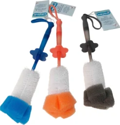 Goupillon Babylove Set 3 Cleaner Bouteilles Stuks- - Lait Bouteille Bébé Brosse -Melkflesreiniger 2 1-30 Cm