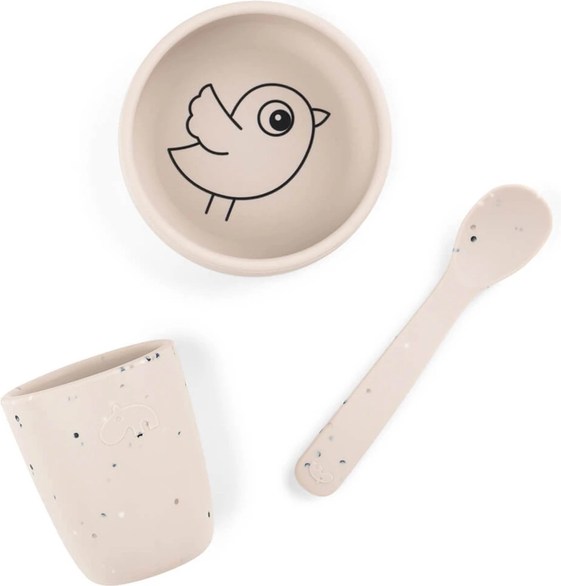 Done By Deer Set De Premier Repas En Silicone Birdee Sand 5 Done By Deer Set De Premier Repas En Silicone Birdee Sand – Image 5