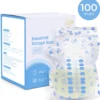 Jomek Sacs De Conservation Du Lait Maternel - Sacs D' Allaitement - 100 Pièces - 240 ML - (Sans BPA)