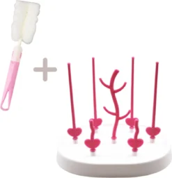 Égouttoir à Biberons - Avec Goupillon Offert - Égouttoir à Vaisselle Avec égouttoir - Bébé - Bébé