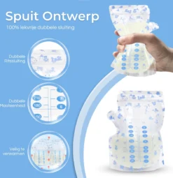 Jomek Sacs De Conservation Du Lait Maternel - Sacs D' Allaitement - 100 Pièces - 240 ML - (Sans BPA) -Bébé Soldes Boutique 1161x1200 7