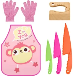 Bunz - Ensemble De 6 Couteaux Pour Enfants Pour Filles - Couteaux Pour Enfants - Kiddikutter - Couverts Pour Enfants - Adaptés Aux Enfants