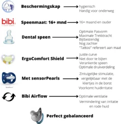 Bibi Happiness Sucette Glow In The Dark 16+ Mois - Bébé - 16+ - Sucette - Rose - Dental - Siliconen - Sucette - Sans BPA - Livraison Gratuite -Bébé Soldes Boutique 1165x1200 3