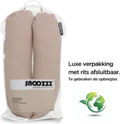 Snoozzz De Grossesse Oreiller De Couchage Latéral - Rembourrage Micro Perle Silencieux - 185 Cm - Teddy Sand -Bébé Soldes Boutique 1167x1200 6