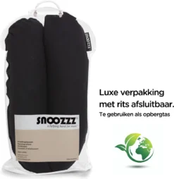 Snoozzz De Grossesse Oreiller De Couchage Latéral - Rembourrage Micro Perlé Silencieux - 185 Cm - Teddy Noir -Bébé Soldes Boutique 1168x1200 2