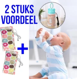 Allernieuwste Bébé 2PCS USB Warmer Modèle Donuts- Chauffage - Accessoires Voyage - Portable - Fermetures Velcro - Couleur