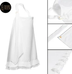 NanaBeebi Avec Pochette De Rangement - Blanc Ivoire - Chiffon D'allaitement - Tablier D'allaitement élégant 100x70cm -Bébé Soldes Boutique 1171x1200 1