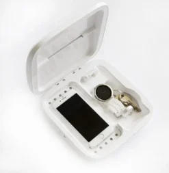 AvjerA Boîte De Stérilisateur UV XL-boîte De Désinfection-chargeur Sans Fil IPhone Et Samsung-recharge Sans Fil-4 En 1 Boîte De Stérilisation-chargeur Sans Fil Rapide