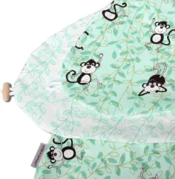 Hobea - COVER - Coussin D'allaitement Et De Grossesse - Singes - Menthe