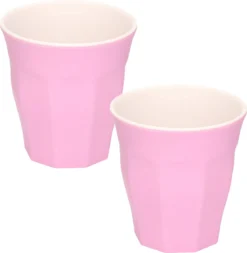 Excellent Houseware 8x Gobelet Incassable En Plastique/mélamine Violet 9 X 8,7 Cm Pour Outdoor/camping/pique-nique/plage