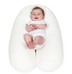 Coussin D'allaitement Snoozzz Coussin De Grossesse Avec Housse Extra Douce Teddy Blanc - 185 Cm -Bébé Soldes Boutique 1177x1200 4