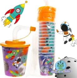 Decopatent® 12 PCS SPACE / SPACE 3D Gobelet Avec Paille Et Couvercle - 250ML - Gobelets En Plastique Voyage Spatial - Fête D'enfants - Gobelets D'anniversaire Pour Enfants - Friandise - Cadeaux à Distribuer à Distribuer 10 Decopatent® 12 PCS SPACE / SPACE 3D Gobelet Avec Paille Et Couvercle - 250ML - Gobelets En Plastique Voyage Spatial - Fête D'enfants - Gobelets D'anniversaire Pour Enfants - Friandise - Cadeaux à Distribuer à Distribuer -Bébé Soldes Boutique 1179x1200 3