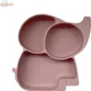 MBB-OROZE - Assiette Bébé En Siliconen Avec Ventouse - Assiette à Compartiments - Assiette à Manger Enfant - Nourriture