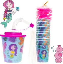 Decopatent® 12 PCS MERMAID Gobelet 3D Avec Paille Et Couvercle - 250 ML - Gobelets En Plastique Sirène - Fête D'Enfants - Gobelets D'Anniversaire D'Enfants - Friandise - Cadeaux à Distribuer 12 Decopatent® 12 PCS MERMAID Gobelet 3D Avec Paille Et Couvercle - 250 ML - Gobelets En Plastique Sirène - Fête D'Enfants - Gobelets D'Anniversaire D'Enfants - Friandise - Cadeaux à Distribuer -Bébé Soldes Boutique 1180x1200 15