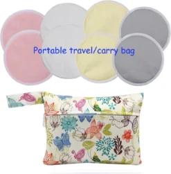 LaNicole® 100%Biologique-bambou-serviettes Réutilisables- Waterproof- Set De 8-serviettes D'allaitement Lavables-absorbantes-sac D'inclusions -Bébé Soldes Boutique 1180x1200 7