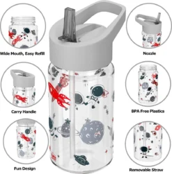 Be- Active Bouteille D'eau Pour Enfants Avec Paille, Sans BPA, Embout Pliable, 450 Ml, école, Filles, Garçons, Bouteilles De Sport (gris) 13 Be- Active Bouteille D'eau Pour Enfants Avec Paille, Sans BPA, Embout Pliable, 450 Ml, école, Filles, Garçons, Bouteilles De Sport (gris) -Bébé Soldes Boutique 1182x1200 12