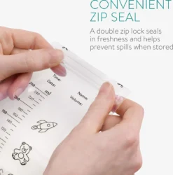 Navaris De Lait Maternel Navaris - 50 Sachets D'allaitement De 250 Ml - Pour Congélateur Et Koelkast - Sans BPA - Scellable Avec Joint - Avec Bec Verseur -Bébé Soldes Boutique 1186x1200 3