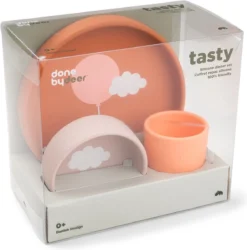 Set De Table Done By Deer Silicone Happy Clouds Papaye -Bébé Soldes Boutique 1187x1200 8