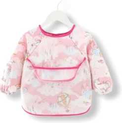 Tablier Enfant ' Princess' Manches Longues - Bavoir Avec Manches - Bavoir Little Hippo - Imperméable - Craft - Tablier Klieder - 3 à 5 Ans