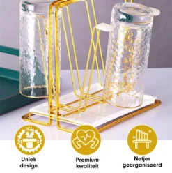 Etendoir Biberon | Porte- Bouteilles Bébé | Séchoir à Bouteilles Avec égouttoir | Lave-vaisselle | Porte-bouteilles | Bac D'égouttage | Range-bouteilles | Égouttoir | -Bébé Soldes Boutique 1196x1200