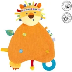 Linge De Doudou Et Tétine Imaginarium En 1 - Jungle - Avec Attache-sucette Et Anneau De Dentition