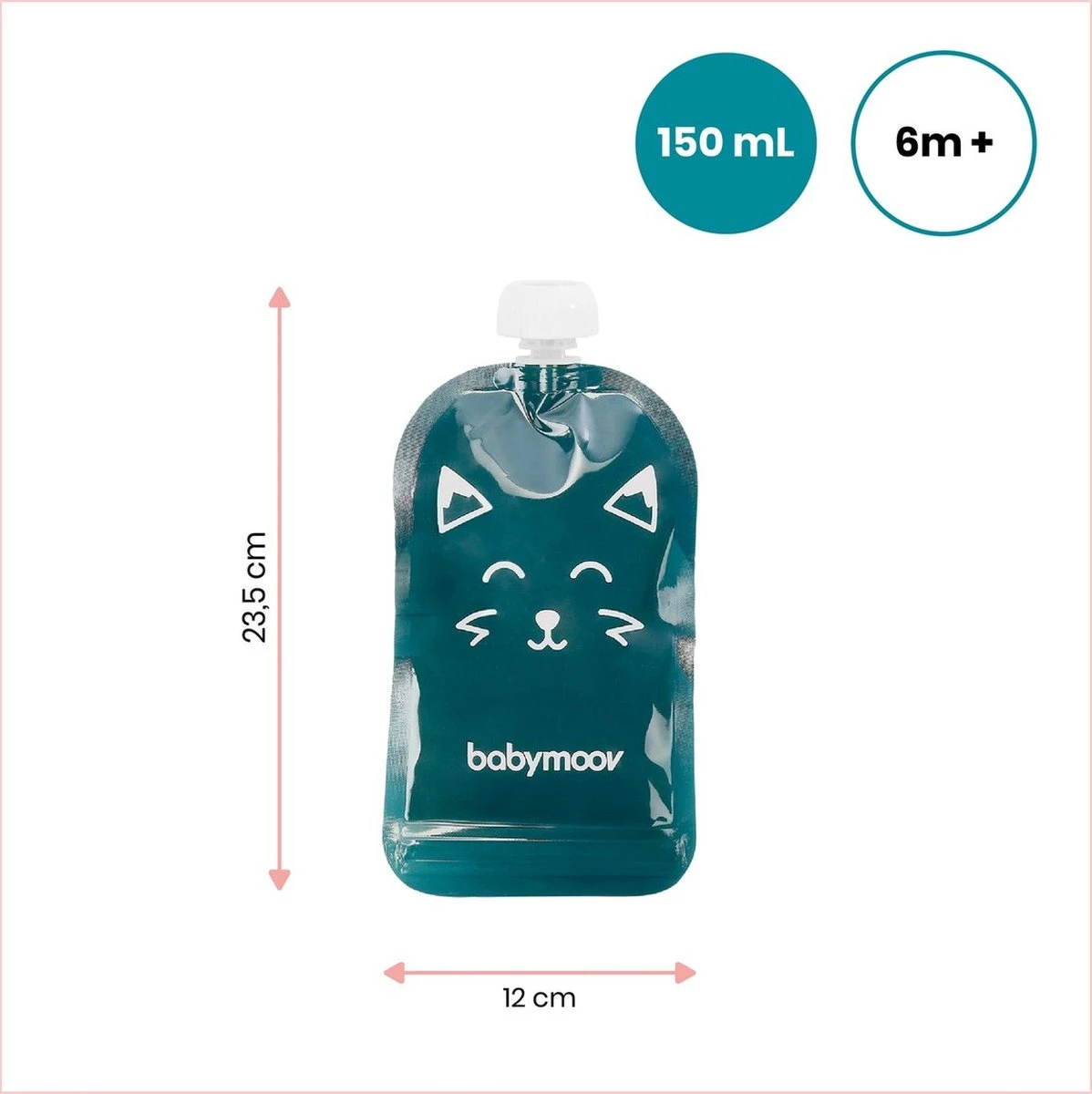 Bundle Babymoov Nutribaby Glass & Sachets Réutilisables ISY (20 Pièces) 3 Bundle Babymoov Nutribaby Glass & Sachets Réutilisables ISY (20 Pièces) – Image 3