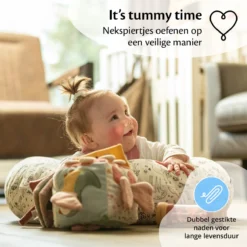 Coussin D'allaitement Ella - Oreiller De Grossesse - Oreiller De Couchage Latéral - Blauw Avec Des Hartjes -Bébé Soldes Boutique 1198x1200 25