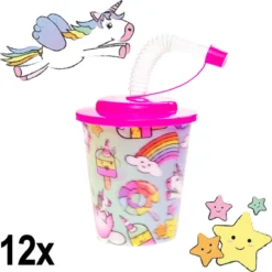 Decopatent® 12 PCS UNICORN / UNICORN 3D Gobelet Avec Paille Et Couvercle - 250ML - Gobelets En Plastique Licornes - Fête D'Enfants - Gobelets D'Anniversaire D'Enfants - Friandise - Cadeaux à Distribuer 11 Decopatent® 12 PCS UNICORN / UNICORN 3D Gobelet Avec Paille Et Couvercle - 250ML - Gobelets En Plastique Licornes - Fête D'Enfants - Gobelets D'Anniversaire D'Enfants - Friandise - Cadeaux à Distribuer -Bébé Soldes Boutique 1198x1200 35