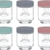 Kilner 65025017 Boîte Hermétique Alimentaire Rond Vase 0,19 L Multicolore, Transparent 6 Pièce(s)