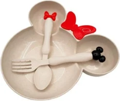 Ensemble De 3 Pièces D'aliments Pour Bébés Plats De Dessin Animé Vaisselle De Blé - Ensemble D'aliments Pour Nourriture Pour Bébé Beige -Bébé Soldes Boutique 1200x1004 3