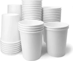 UP / Tasse à Café Wit / Wit / 200ml / 100 Pièces / Gobelet En Carton / Gobelet En Carton / Gobelet à Boire