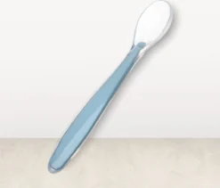 Sans Citron - Cuillère En Siliconen Avec Boîte - Couverts Pour Enfants - Bébés Et Enfants En Bas âge -petit - Siliconen - Sans BPA - Blauw