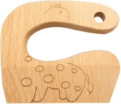 Couteau En Bois Enfant Dinosaurus - Couteau Enfant - Ustensile De Cuisine - Enfants - Coffre-fort - Jouets - Découpe - Montessori