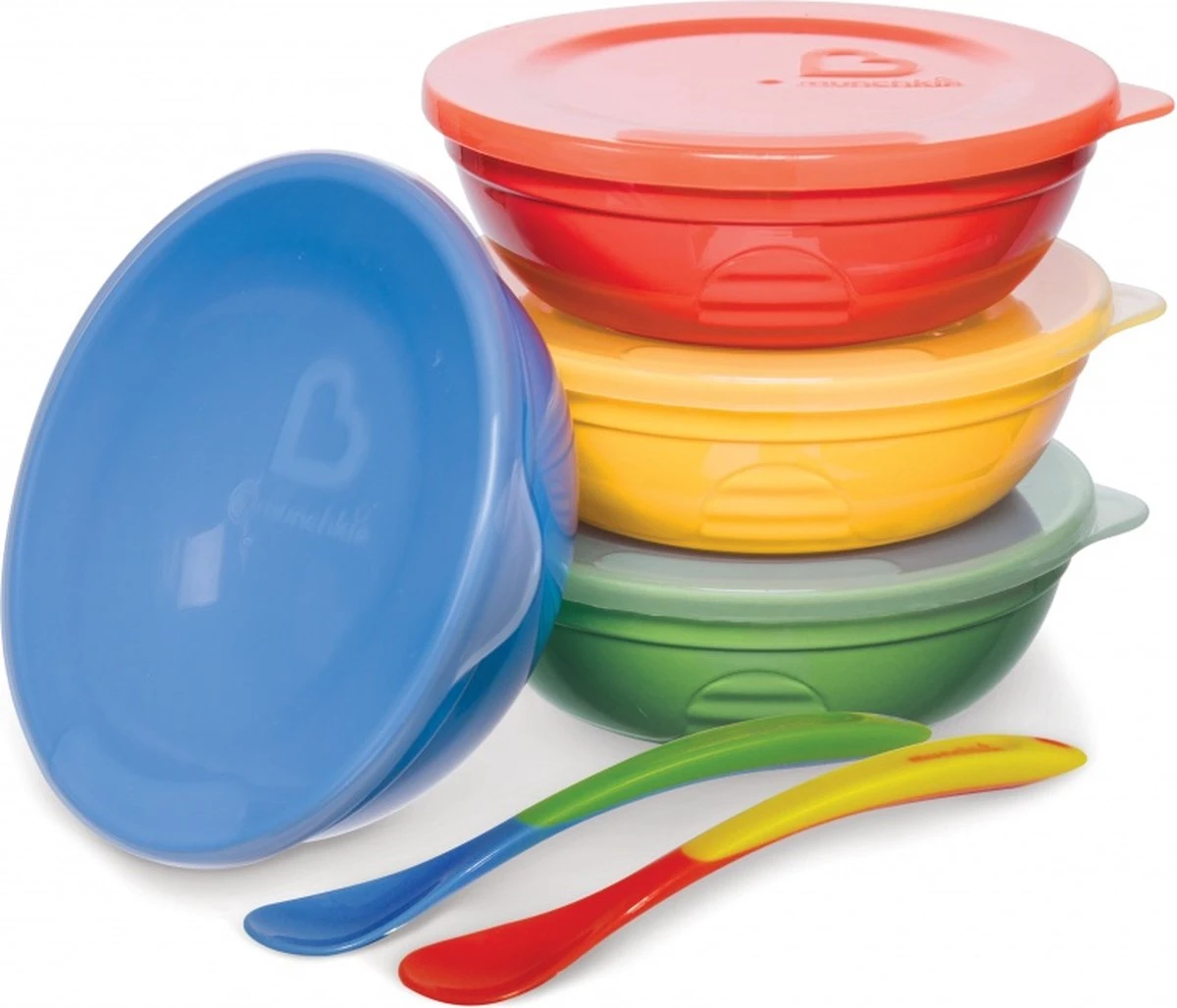 Vaisselle Pour Enfants 10 Pièces Munchkin - Bols Et Cuillères 1 Vaisselle Pour Enfants 10 Pièces Munchkin - Bols Et Cuillères