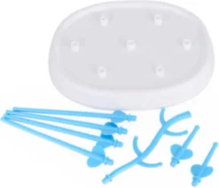 Égouttoir à Biberons - Avec Goupillon Offert - Égouttoir à Bouteilles - Égouttoir Avec égouttoir - Égouttoir à Bébé - Porte-biberons - Cadeau Maternité - Cadeau Bébé - Blauw -Bébé Soldes Boutique 1200x1029 2