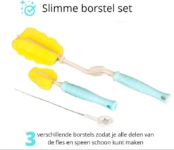 Support De Séchage De Bouteilles Set De Brosses Inclus - Bac D'égouttage Biberon - Bac D'égouttage Avec Bac D'égouttage - Support De Séchage Biberons - Menthe -Bébé Soldes Boutique 1200x1029 3