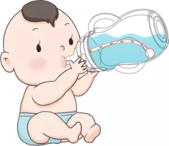 Biberon, Biberon D'allaitement, Biberon Bleu, Biberon Bleu, Aliments Pour Bébé , Bébé En Verre, Bébé, Biberons, Biberon En Verre Anti-colique, Biberon 240ml Anti Chute. -Bébé Soldes Boutique 1200x1035