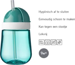 Mepal Mio - Gobelet En Paille 300 Ml - Garanti étanche - Turquoise Profond - Idéal Pour Les Déplacements - Gobelet Enfants -Bébé Soldes Boutique 1200x1038 2