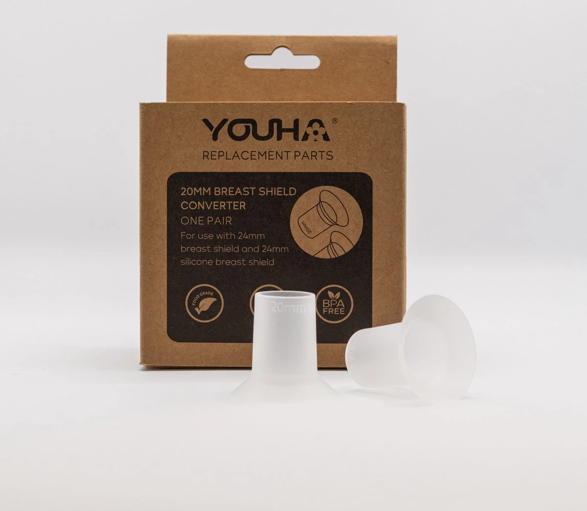 Réducteurs De Coquilles D'allaitement - Téterelles - Accessoires Pour Tire-lait - Sans BPA - Tire-lait électriques Sans Fil - Téterelles En Silicone - Set De 2 Pièces - Taille 20 Mm 1 Réducteurs De Coquilles D'allaitement - Téterelles - Accessoires Pour Tire-lait - Sans BPA - Tire-lait électriques Sans Fil - Téterelles En Silicone - Set De 2 Pièces - Taille 20 Mm