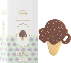 Jouet De Dentition Biberoia® - Snoep - Bébé - Jouet De Dentition Rafraîchissant - Jouet De Dentition - Jouets De Dentition - Jouets Bébé - Speelgoed De Jouets De Bain - Cadeau - Chocolat