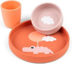 Set De Table Done By Deer Silicone Happy Clouds Papaye