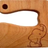 Couteau Pour Enfants En Bois Montessori - Éléphant - Couteau De Chef Kinder - Chef Pour Tout-petits - Petit Cadeau D'anniversaire