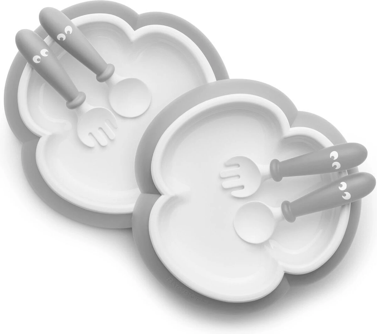 Assiette, Cuillère Et Fourchette Pour Bébé BabyBjörn - 2 Ensembles - Gris 1 Assiette, Cuillère Et Fourchette Pour Bébé BabyBjörn - 2 Ensembles - Gris