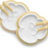Assiette Cuillère Et Fourchette Pour Bébé BabyBjörn - 2 Ensembles - Jaune Pastel