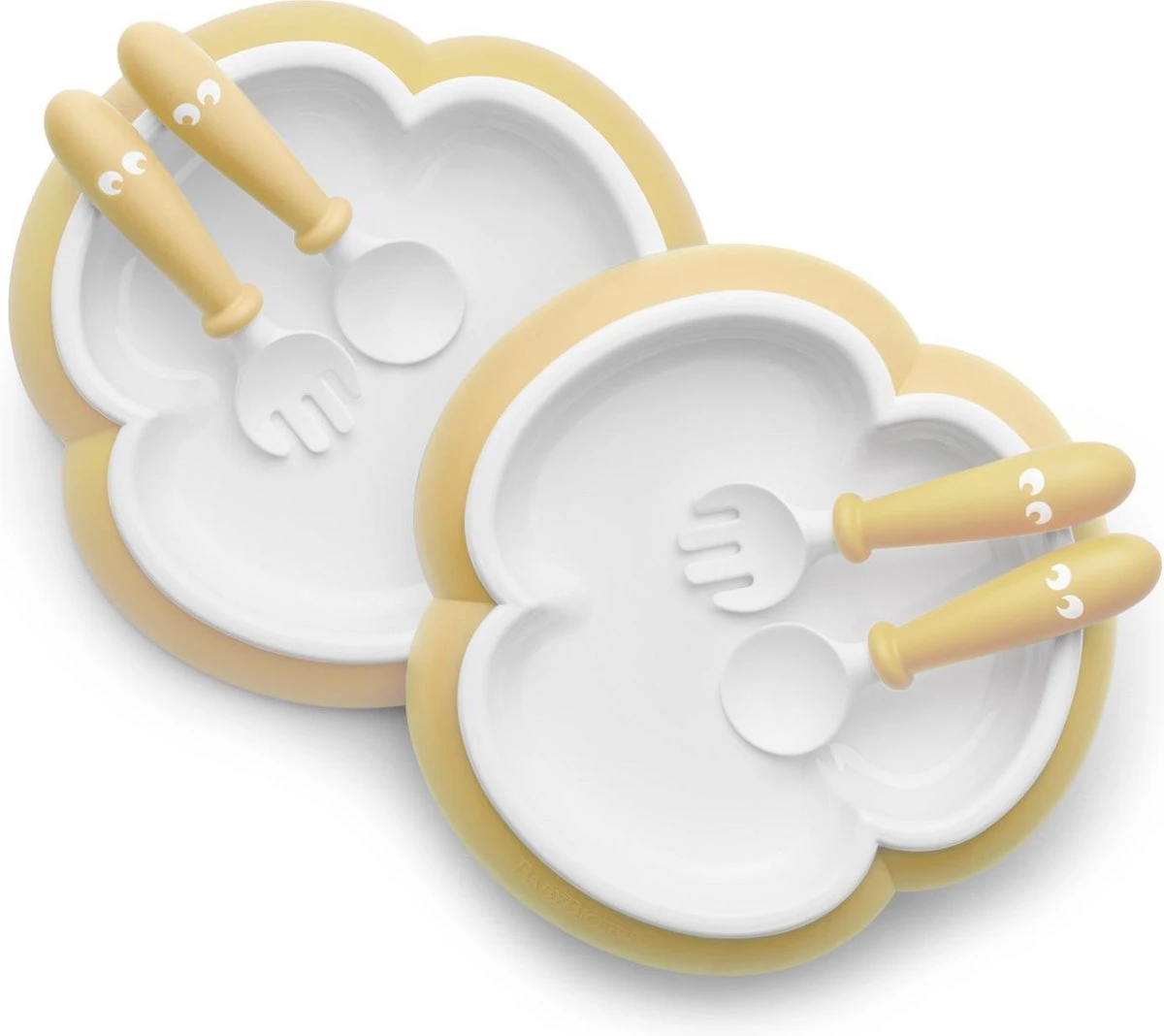 Assiette Cuillère Et Fourchette Pour Bébé BabyBjörn - 2 Ensembles - Jaune Pastel 1 Assiette Cuillère Et Fourchette Pour Bébé BabyBjörn - 2 Ensembles - Jaune Pastel