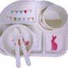 Vaisselle Pour Kinder - Services De Table Pour Enfants - Assiette / Bol / Tasse / Cuillère - Ensemble De Repas - Ensemble De Salle à Manger - Ensemble Cadeau - 5 Pièces - Sans BPA