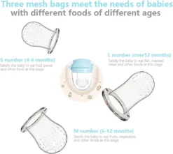Sucette à Fruits Pour Bébés, 2 Pièces De Sucettes à Fruits Pour Bébés à Partir De 3 Mois, Version Mise à Niveau 2022, Sucette à Remplir, Sucette à Jus, Sucette à Fruits Pour Bébé, Sans BPA, 8 Ventouses En Silicone En 3 Tailles -Bébé Soldes Boutique 1200x1076